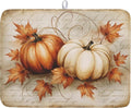 Fall Pumpkin Dish Drying Mat 18”x24”Vintage Autumn Drying Mat by Kawani