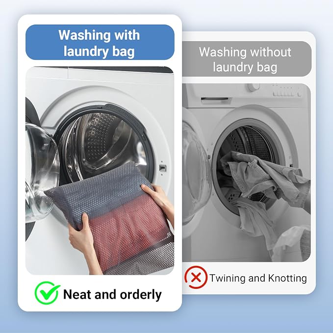 6Pcs Durable Honeycomb Mesh Laundry Bags - Image 2