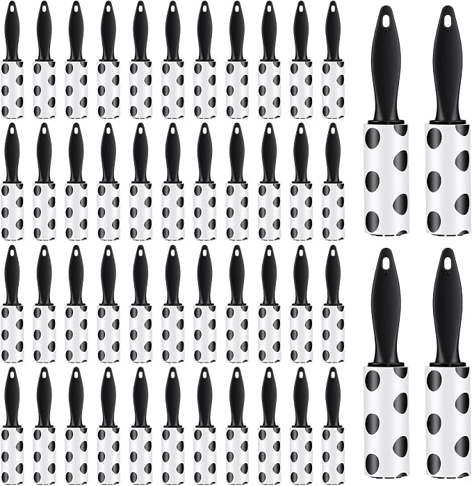 50 Pcs Lint Roller for Clothes, Mini Lint Roller Bulk Travel Size Sticky Hair by Unknown