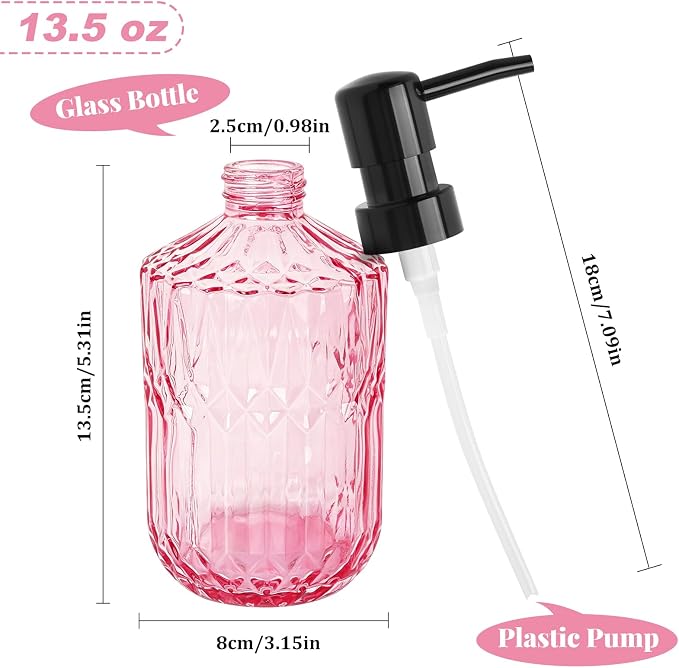 13.5oz Glass Soap Dispenser - Image 2