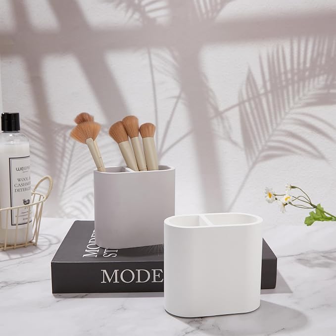 Quick Drying Toothbrush Holder for Bathrooms, Diatomite Countertop Organizer - Image 8