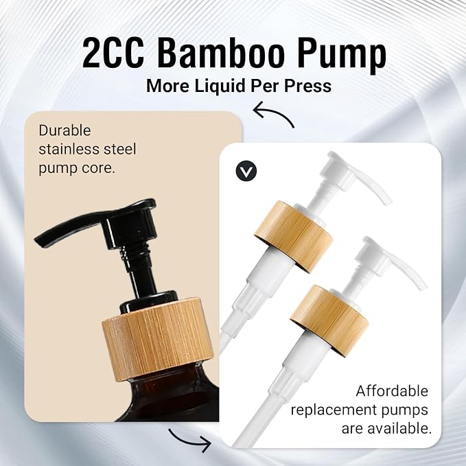 MOMEEMO Black Soap Dispenser Bathroom Set | Hand Soap and Lotion Set Suitable - Image 5