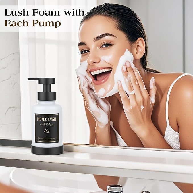 Luxspire Foaming Soap Dispenser 15oz Hand Soap Bottle, 2 Pack | Anti-drip pump - Image 7