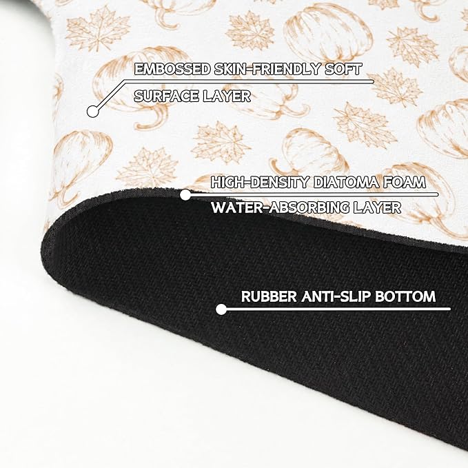 Fall Kitchen Sink Splash Guard Faucet Mat, Farmhouse Sink Splash Guard Behind - Image 5
