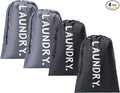 4 Pack Travel Laundry Bag, Extra Large Dirty Clothes Organizer by Unknown