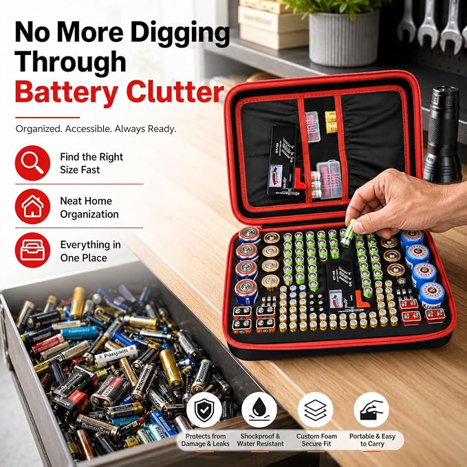 Comecase Battery Organizer Case - Image 6