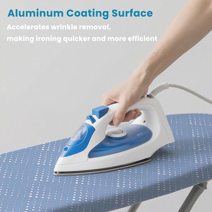 Ironing Board Cover with Padding 15x54, RAINHOL Blue Pattern Standard Size - Image 4