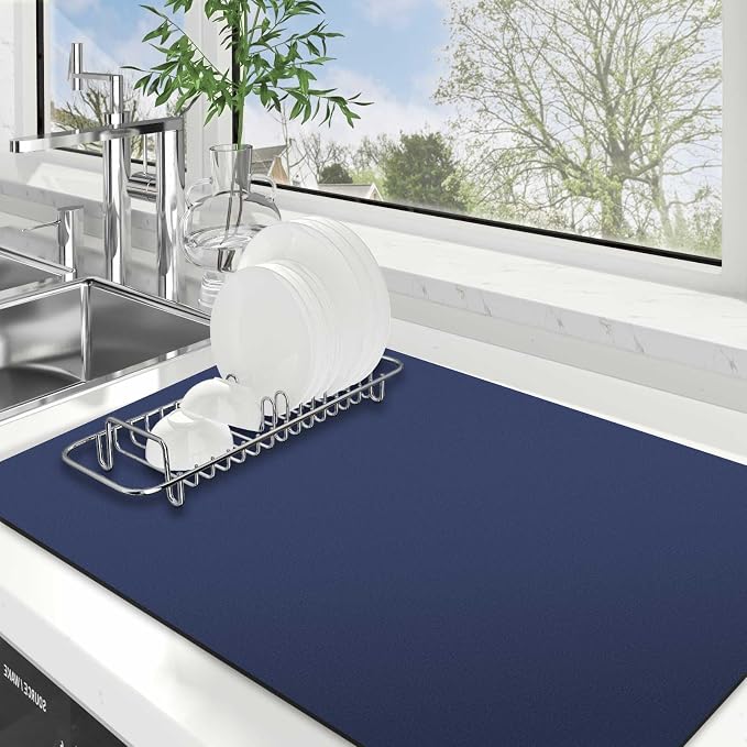 Dish Drying Mat Absorbent Dish Drying Mats by WiseLife