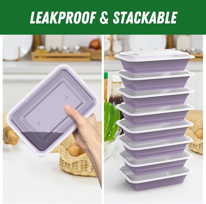 50 Pack 32 oz Meal Prep Containers - Image 4