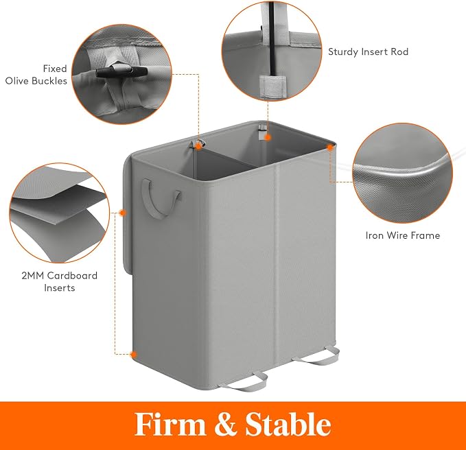 Lifewit Double Laundry Hamper - Image 2