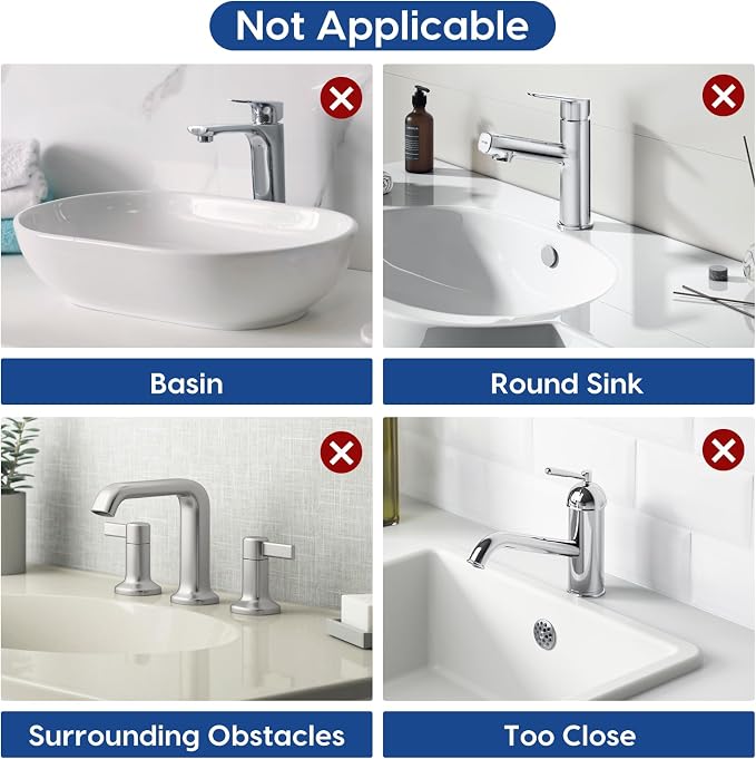 24-Inch Silicone Faucet Mat for Kitchen Sink Splash Guard, 7° Slope | 24"x5.5" - Image 3