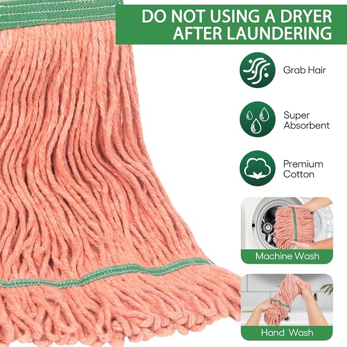 Matthew Cleaning Heavy Duty Mop Head Commercial Replacement - Image 2