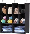3 Tier Hanging Closet Organizer, 10 Compartments Dual Row Storage, 3 Sturdy by Ofiray-home