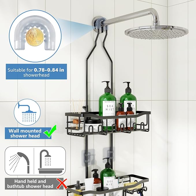 Upgraded Extended Length Shower Organizer - Image 3