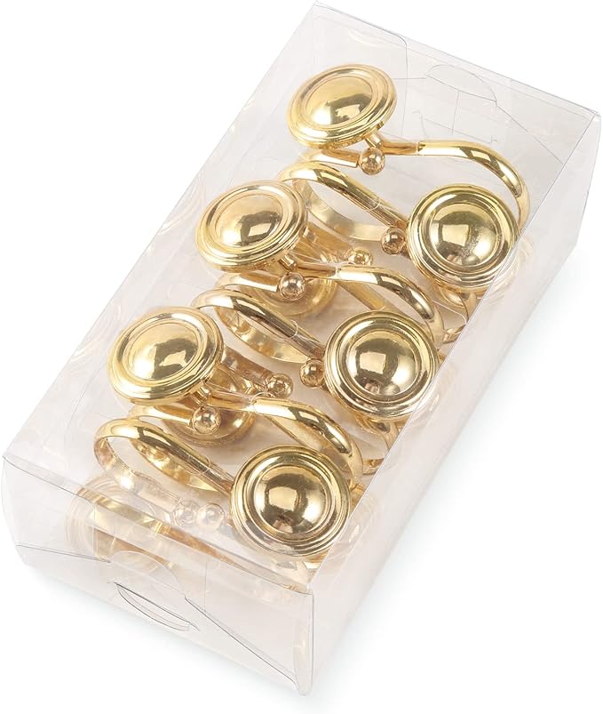 CHICTIE Gold Shower Curtain Hooks Rings, Decorative Shower Hook - Image 7