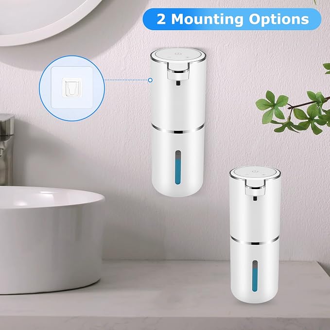 2 Pack Automatic Soap Dispensers, 12.8oz/380ml USB Touchless Automatic Foaming - Image 7