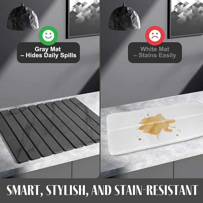 2 PCS Large Stone Dish Drying Mat - Image 5