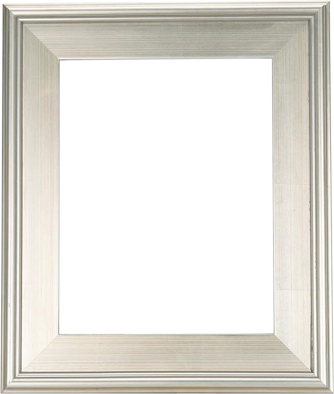 Creative Mark Plein Air Style Frame, Hand Leafed Silver, 10x10-2.75" Wide Moulding with 1/2" Rabbet Depth, Open Back W/O Glazing, Museum Quality, For Art Panels, Stretched Canvas, Pictures & More