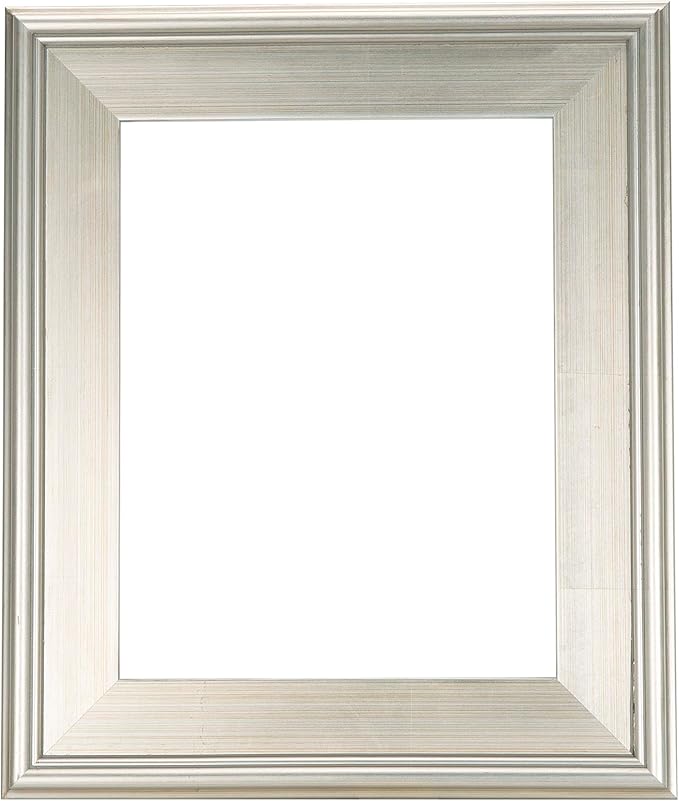 Creative Mark Plein Air Style Frame, Hand Leafed Silver, 6x6-2.75" Wide Moulding with 1/2" Rabbet Depth, Open Back W/O Glazing, Museum Quality, For Art Panels, Stretched Canvas, Pictures & More