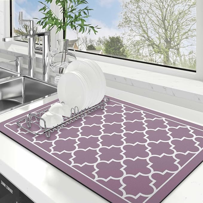 Dish Drying Mat Absorbent Dish Drying Mats by WiseLife