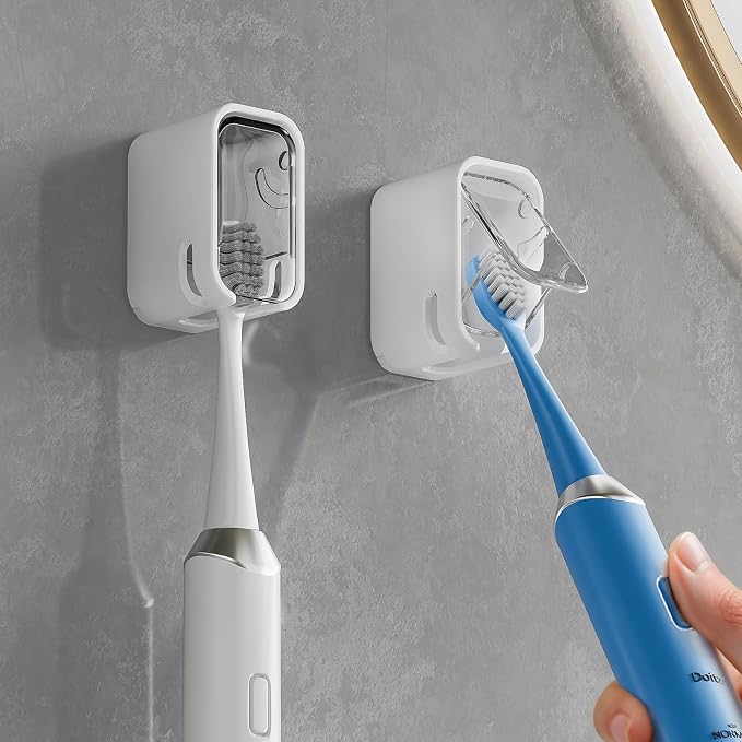 MOPMS Single Slot Toothbrush Holders Wall Mounted by MOPMS