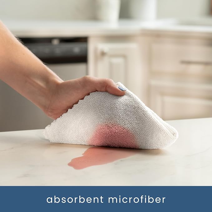 S&T INC. Microfiber Cleaning Cloth, 50 Pack, 11.8" x 11.8", Edgeless Cleaning - Image 2
