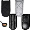 4PCS Cast Iron Skillet Handle Cover - Heat Resistant Cotton Pan Pot Handle Covers, Non-Slip Hot Handle Covers, Machine Washable Handle Mitts, Kitchen Baking Cooking BBQ Supplies