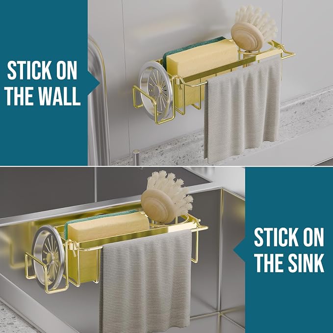 TAILI 4-in-1 Sponge Holder for Kitchen Sink - Image 7