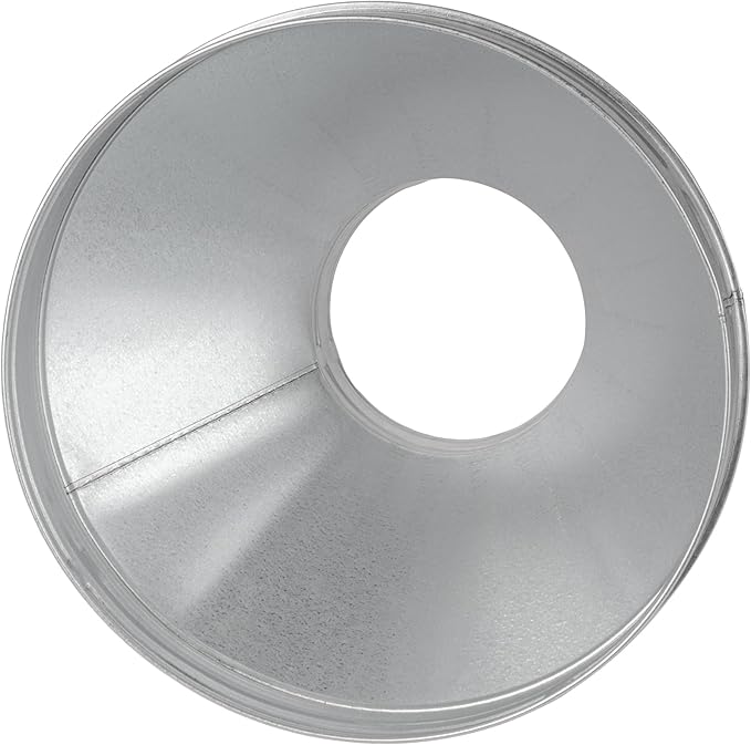 12"" to 6"" Inch Round Duct Reducer - Galvanized Steel Pipe Increaser - Coupling for Round Duct Ventilation Systems - Heating & Cooling, HVAC, Gray