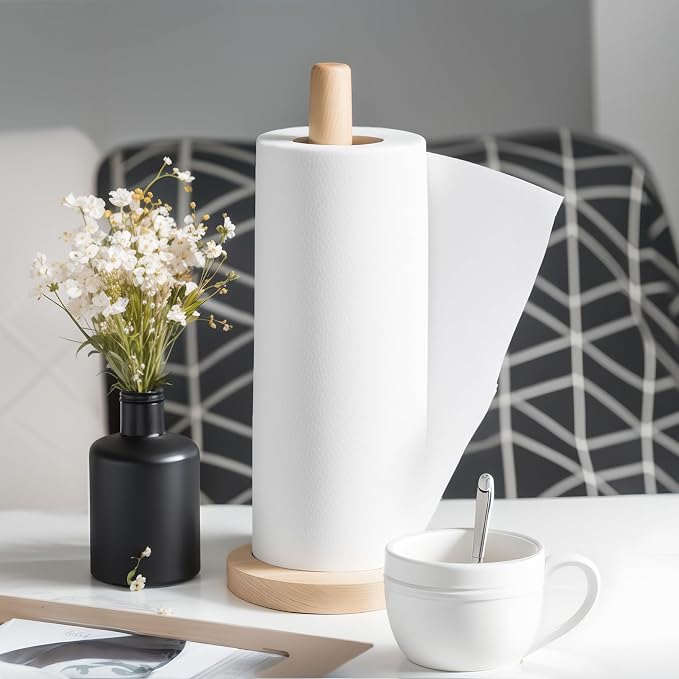 KitchLife Wooden Paper Towel Holder Countertop - Image 7