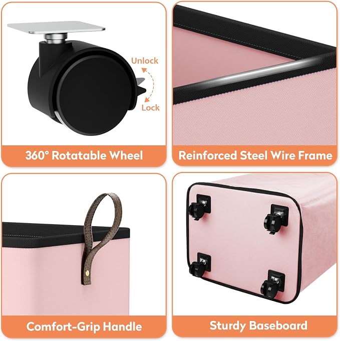 SpaceTrove Rolling Laundry Basket - Image 7