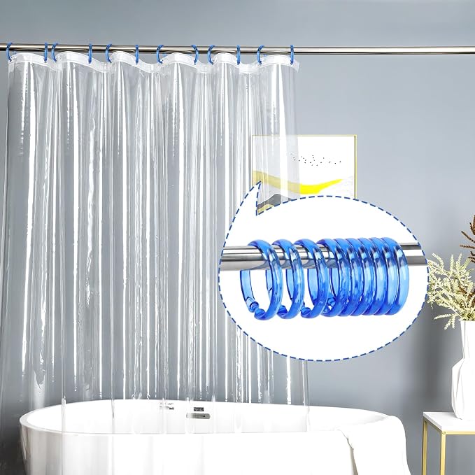 Blue Shower Curtain Hooks - Image 6