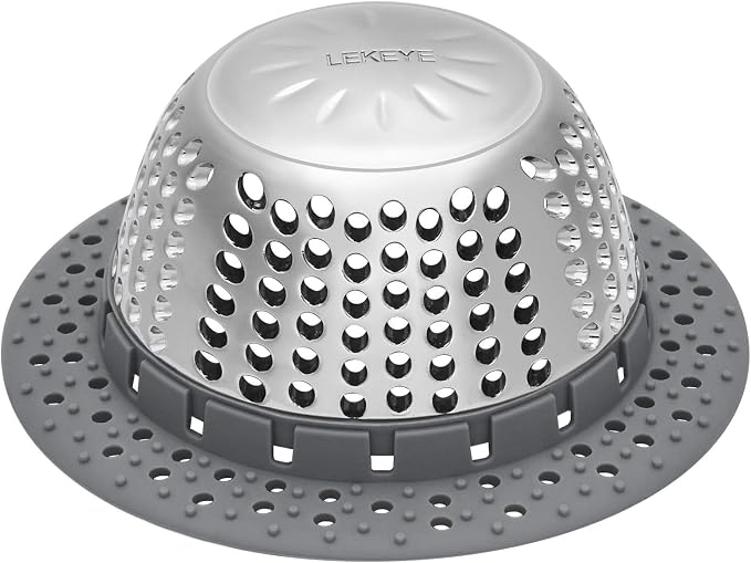 LEKEYE Drain Hair Catcher/Bathtub Drain Cover/Drain Protector by LEKEYE