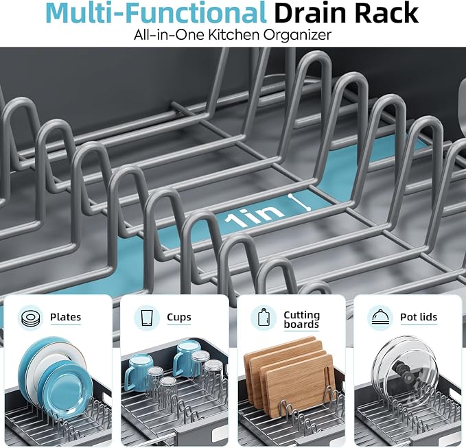 TOOLF Extendable Dish Drying Rack - Image 4