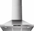 Wall Mount Range Hood 36 inch, 580 CFM, Ducted/Ductless Convertible, Stainless Steel Kitchen Vent Hood with 3-Speed Fan and LED Lights