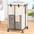 Laundry Hamper with Wheels, 150L Rolling Laundry Basket with Bag & Handles by OLLDIDE