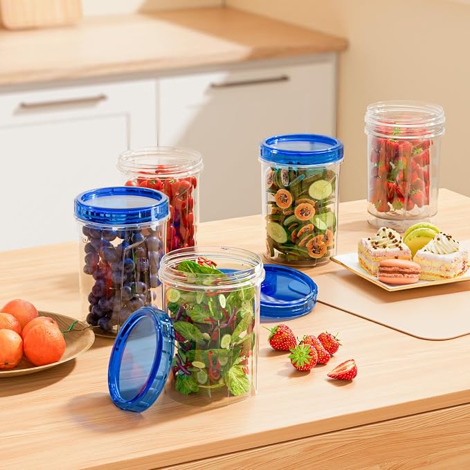 HOMETALL Food Storage Freezer Containers | Clear bottom - Image 5