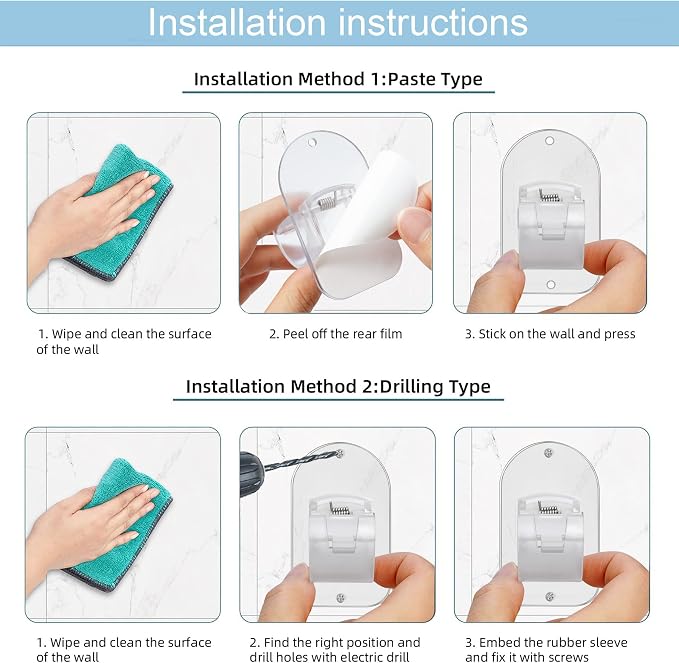 No Drill Curtain Rod Holder Hangers - Image 6