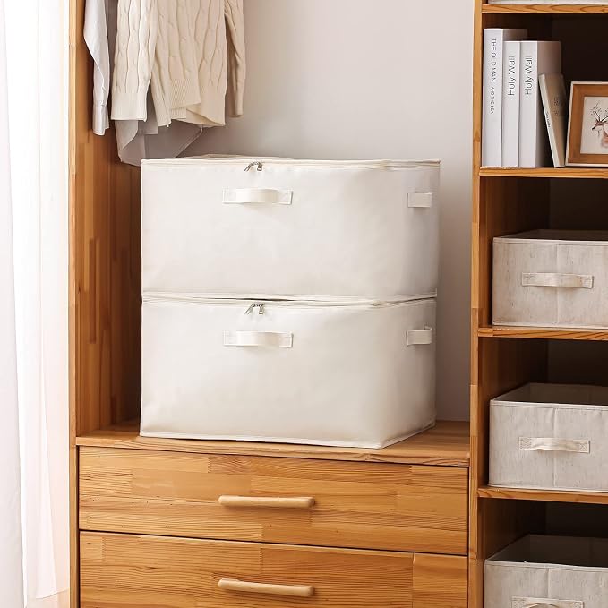 3 Pack Canvas Comforter Storage Bags - Image 8