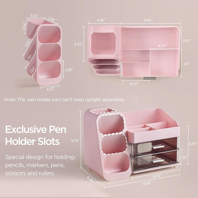 HBlife Desk Organizer with Pen Pencil Holder - Image 5