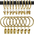 100 Pack Metal Curtain Rings by AMZSEVEN