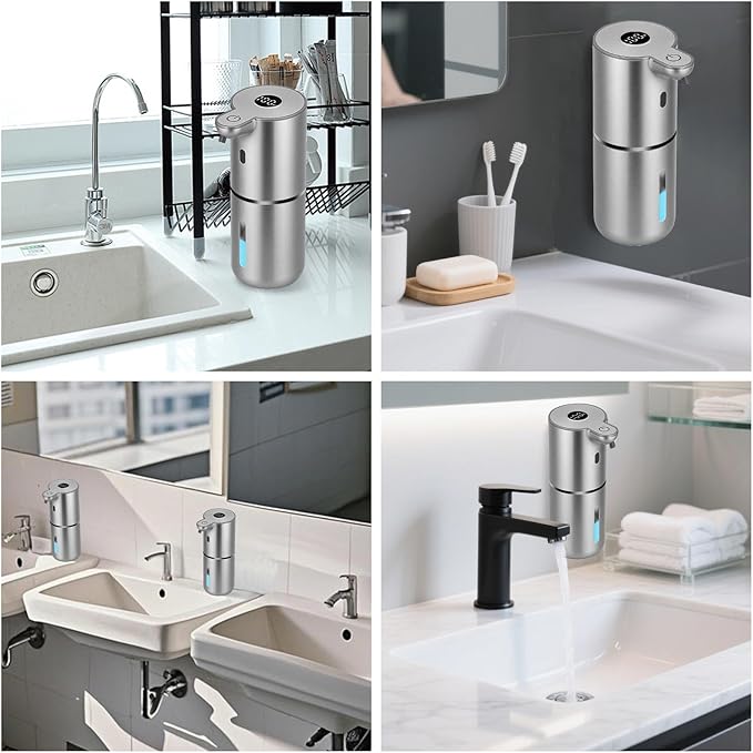 OHIFAST Automatic Foaming Soap Dispenser Touchless, USB Rechargeable Smart Hand - Image 7