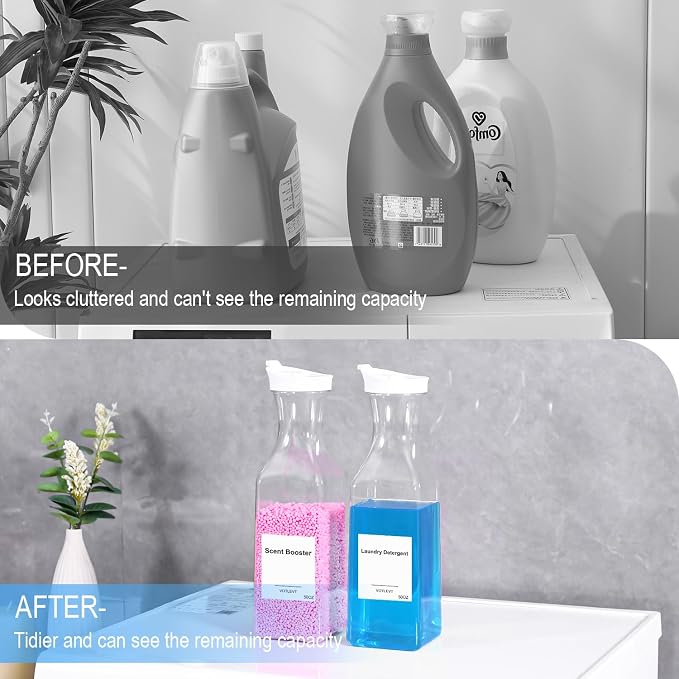 50 OZ Liquid Laundry Detergent Dispenser, Plastic Laundry Detergent Container - Image 4