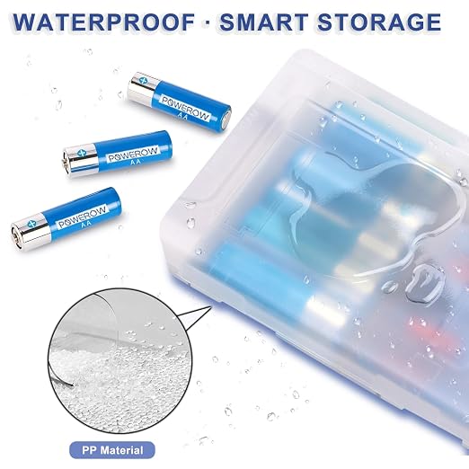 2 Pack Battery Storage Organizer Case, Battery Storage Box - Image 5
