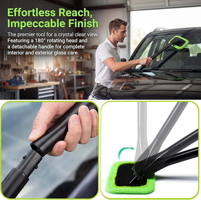 Car Windshield Cleaner Tool, Inside Windshield Cleaning Tool | - Image 4