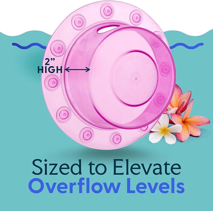 SlipX Solutions Bottomless Bath Overflow Drain Cover Accessory, Warmer Soak - Image 7