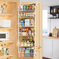 Delamu Large Over the Door Pantry Organizer, 6-Tier Metal Pantry Door by DELAMU