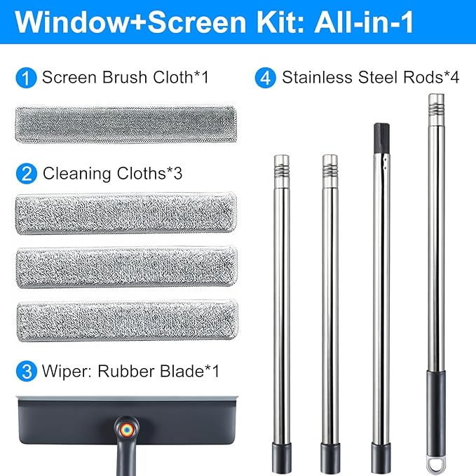 3-in-1 Window Squeegee for Home - Image 3