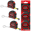 HAUTMEC 3pc Small Mini Tape Measure 10ft, Keychain Measuring, Metric and by HAUTMEC