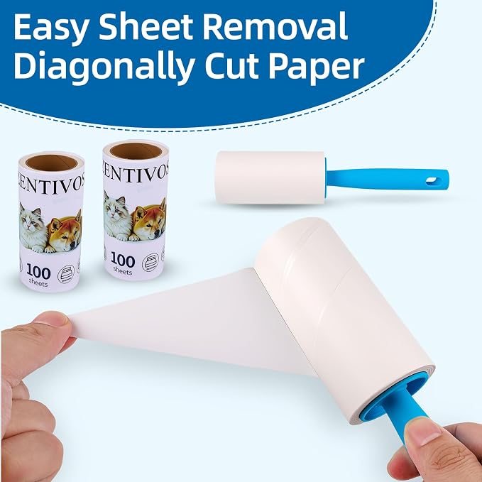 Strong 800-sheet lint Roller removes Dog & cat Fur - Image 2